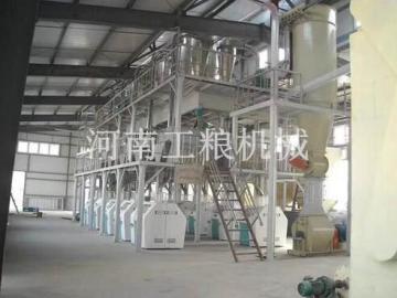 新疆阿克苏100吨级面粉机械安装案例